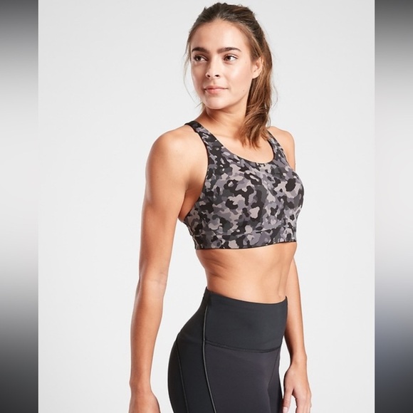 Athleta - ADVANCE BRA B-G - Black Camo - Size 36C - Gently Used - Picture 1 of 12
